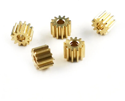 122A 121.5A 0.3M Brass Pinion 12 Tooth Thickness 4mm Mechanical Copper Gear Hole 1.5/ 2 mm Tightly Small Modulus Gear 5PCS/LOT