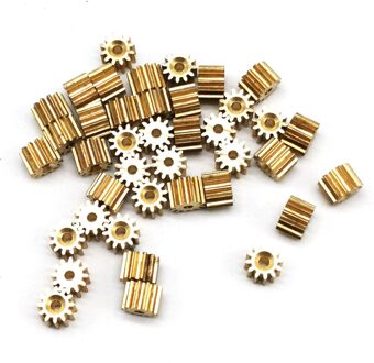 122A 121.5A 0.4M Module Pinion Motor As Gat 1.5/2mm Buitendiameter 5.6mm Mechanische Koper Versnellingen 10 stks/partij 2mm tight