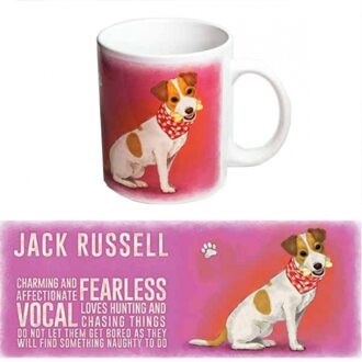 123 Kado koffiemokken Koffie mok Jack Russell Multikleur