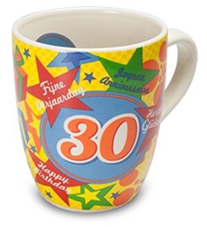 123 Kado koffiemokken Leeftijdmok 30 jaar Multi