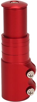 124Mm * 28.6Mm Aluminium Fiets Stuur Vorkbuis Riser Rise Up Extender Extension Heads Up Fiets Adapter duurzaam Deel Fiets Rood