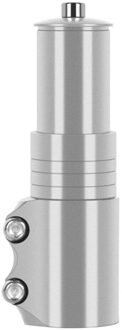124Mm * 28.6Mm Aluminium Fiets Stuur Vorkbuis Riser Rise Up Extender Extension Heads Up Fiets Adapter duurzaam Deel Fiets zilver