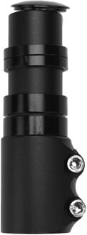124Mm * 28.6Mm Aluminium Fiets Stuur Vorkbuis Riser Rise Up Extender Extension Heads Up Fiets Adapter duurzaam Deel Fiets zwart
