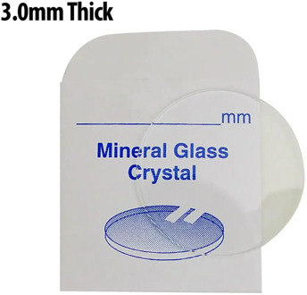 124PCs 3.0*25-40mm Size Flat Watch Mineral Glass/Watch Crystal for Watch Repair