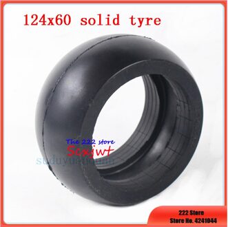 124X60 Mm Solid Wiel Band Voor Elektrische Scooter Trolley 124X60 Kinderwagen Niet-Opblaasbare Effen band