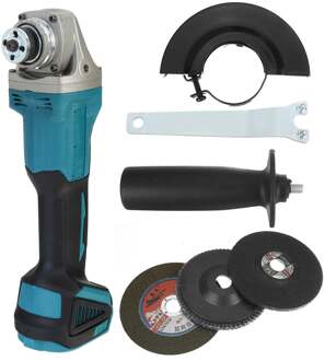 125/100Mm 4 Speed Borstelloze Elektrische Haakse Slijper Draadloze Diy Houtbewerking Power Tool Slijpmachine Voor 18V makita Batterij