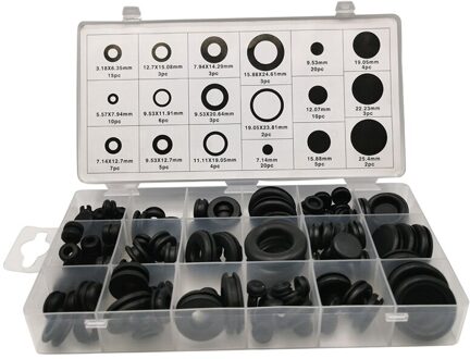 125 Pcs Nitril Rubber Nbr O-Ring Pakking Ring Assortiment Kits