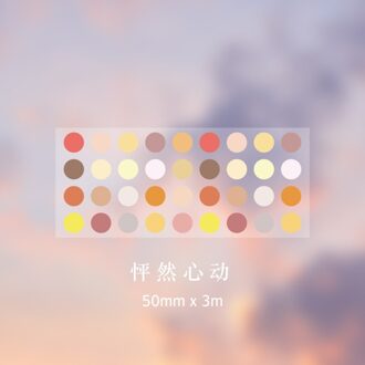 1250 Stuks Candy Kleur Stippen Washi Tape Ronde Cirkel Stickers Dot Huisdier Schrijven Washi Tape Diy Decoratieve Dagboek Planner Scrapbooking F