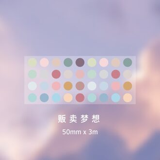 1250 Stuks Candy Kleur Stippen Washi Tape Ronde Cirkel Stickers Dot Huisdier Schrijven Washi Tape Diy Decoratieve Dagboek Planner Scrapbooking