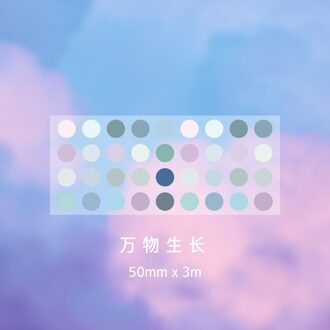 1250 Stuks Candy Kleur Stippen Washi Tape Ronde Cirkel Stickers Dot Huisdier Schrijven Washi Tape Diy Decoratieve Dagboek Planner Scrapbooking