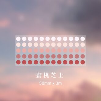 1250 Stuks Candy Kleur Stippen Washi Tape Ronde Cirkel Stickers Dot Huisdier Schrijven Washi Tape Diy Decoratieve Dagboek Planner Scrapbooking