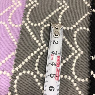 125Cm Breedte Dikke Katoenen Handgemaakte Diy Hart Vorm Borduurwerk Geborduurde Stof Stof Kleding Stof Bank Zak grijs kleur