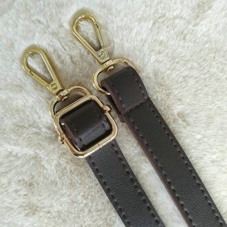 125Cm Vrouwen Verstelbare Handtas Riem 1.8Cm Breedte Diy Pu Leer Afneembare Schouderriem Met Gesp Zak Onderdelen Accessoires koffie