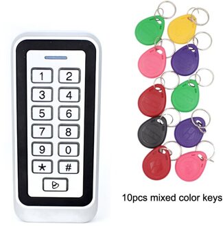 125Khz Rfid Deur Toegangscontrole Systeem IP67 Waterdichte Metalen Toetsenbord Proximity Card Standalone Toegang Controler 1000 Gebruiker AC en 10 Key