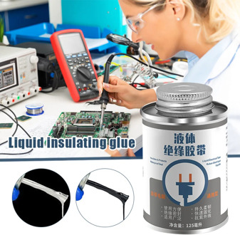 125ML Liquid Insulation Electrical Tape Tube Paste Waterproof Anti-UV Fast Dry Tape TP899