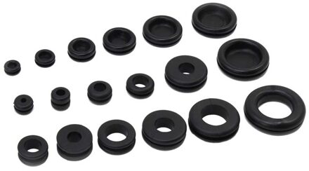 125Pcs Kabels Pakking Ring Grommet Kit Elektrische Draad Te Beschermen Afdichting Rubberen Pluggen Set Assortiment 18 Maten Tool Dirigent