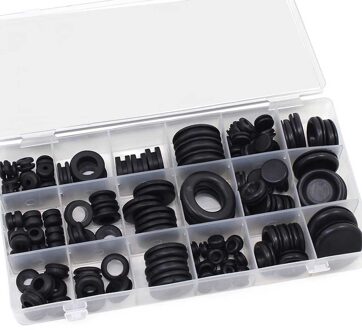 125Pcs Waterdichte Draad Te Beschermen Tool 18 Maten Set Afdichting Rubber Kabels Grommet Kit Stekkers Dirigent Pakking Ring