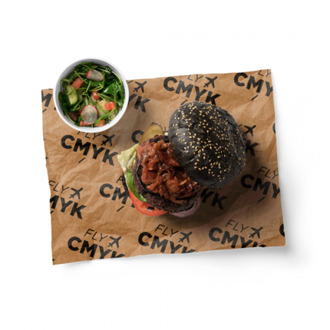 125x vellen kraft vetvrij papier bedrukken - vetvrij papier met eigen logo (125 st) drukken