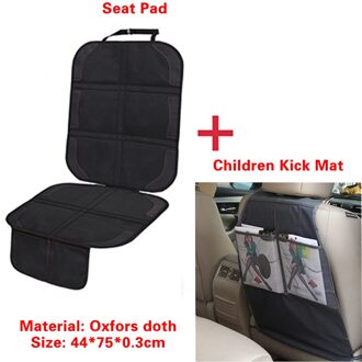 126*48Cm Oxford Katoen Luxe Lederen Autostoel Protector Auto Baby Kinderen Dragen Kick Pad Beschermende Matten Pads voor Zetels Bescherming Combination
