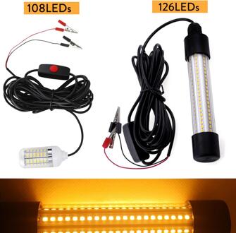 126Leds 12V Led Onderwater Licht Lamp Waterdicht IP65 Voor Dompelpompen Night Vissersboot Outdoor Verlichting Wit Groen Blauw licht warm wit