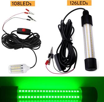 126Leds 12V Led Onderwater Licht Lamp Waterdicht IP65 Voor Dompelpompen Night Vissersboot Outdoor Verlichting Wit Groen Blauw licht