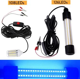 126Leds 12V Led Onderwater Licht Lamp Waterdicht IP65 Voor Dompelpompen Night Vissersboot Outdoor Verlichting Wit Groen Blauw licht