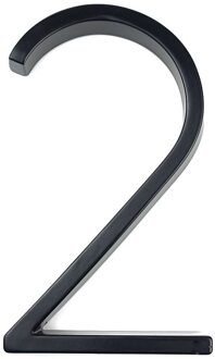 127 Mm Grote Moderne Huis Nummer Deur Adres Nummer Cijfers Zinklegering Zwart Huis Deur Adres Teken #2