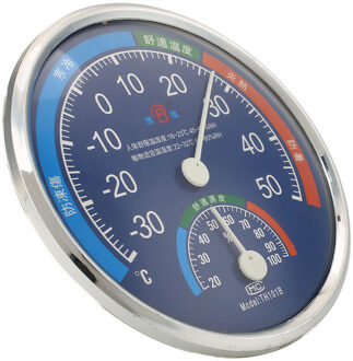 127mm Ronde Thermometer Hygrometer Temp Temperatuur Vochtigheid Meter Gauge