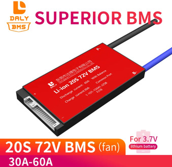 128 BMS 20S 72V 18650 30A 40A 50A 60A bms 74V lithium polymer battery 3.7v pcm pcb for Ebike Scooter