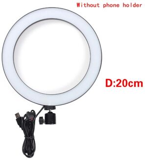 128 Led 3 Modes 8W 5500K Dimbare Studio Camera Ring Licht Foto Telefoon Video Voor Podcast Live Video video Chat Ring Lichten zwart