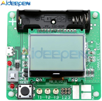 12864 LCD Display ATmega328 Transistor Tester Diode Triode Capacitance Meter/MOS/PNP/NPN M328 Multifunction Meter with Case