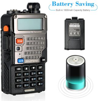 128CH Dual Band Talkie Walkie Transceiver Twee Manier Radio Draagbare Handheld Waterdicht Interphone Lange Afstand 1800 mah Batterij