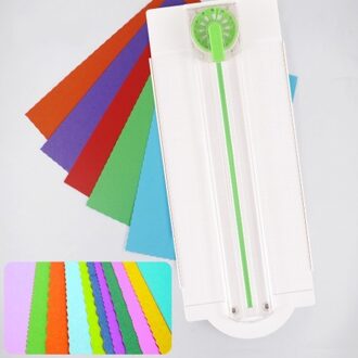 12in1 Mini Paper Trimmer Rotary Cutter A4 Cut Length 12 Different Shapes Desktop Paper Cutting Machine