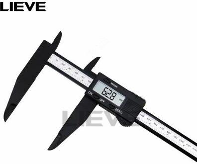 12Inch 300Mm Elektronische Digitale Schuifmaat Grote Lcd Plastic Digitale Schuifmaat Met Lange Kaak Micrometer