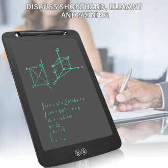 12Inch Lcd Schrijven Tablet Split Screen Board Elektronische Tekentafel Heerser Muismat Handschrift Tablet Zwart