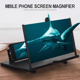 12Inch Scherm Versterker Voor Mobiele Telefoon Scherm Expander Vergrootglas Folding Screen Expander Universele 3D Vergroten Beugel Tool