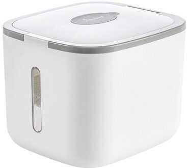 12Kg Korrels Rijst Vat Insect En Vochtbestendig Verzegelde Doos Meel Vat Voedsel Opslag Containers Tank Keuken Opslag grijs