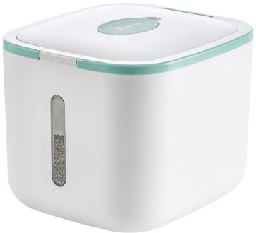 12Kg Korrels Rijst Vat Insect En Vochtbestendig Verzegelde Doos Meel Vat Voedsel Opslag Containers Tank Keuken Opslag groen