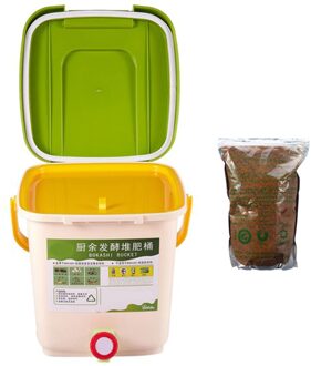 12L Keuken Tuin Eten Afvalbakken Compost Bin Recycle Composter Cellenbeton Compost Bin Pp Organische Zelfgemaakte Prullenbak