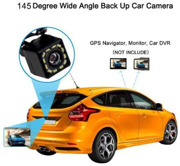 12LED Auto Achteruitrijcamera Backup Camera Parking Reverse Back Up Camera Waterdicht Cmos