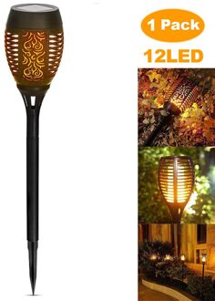 12LED Solar Flame Torch Light Flickering Waterdichte Tuin Decor Landschap Gazon Lamp Path Verlichting Torch Outdoor Licht 1stk