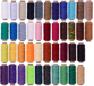 12M 150D 0.8 Mm Platte Gewaxte Naaien Lijn Dikte Gewaxt Draad Voor Leer Waxkoord Voor Leer Craft Hand stiksels Draad rood