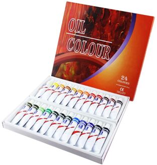 12Ml 12/24 Kleuren Professionele Olieverf Verf Tekening Pigment Buizen Set Kunstenaar Art Supplies Voor Beginner