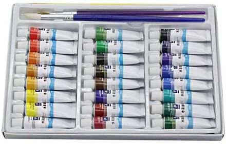12Ml 12/24 Kleuren Professionele Verf Buizen Tekening Schilderij Aquarel Pigment Set Kunstenaar Art Supplies 12ml 24 kleuren