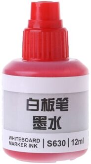 12Ml Refill Inkt Voor Bijvullen Inkt Whiteboard Marker Pen Zwart Rood Blauw 3 Kleuren 32CB