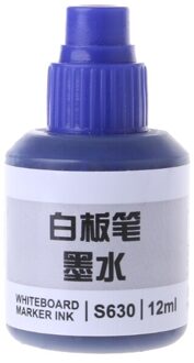 12Ml Refill Inkt Voor Bijvullen Inkt Whiteboard Marker Pen Zwart Rood Blauw 3 Kleuren