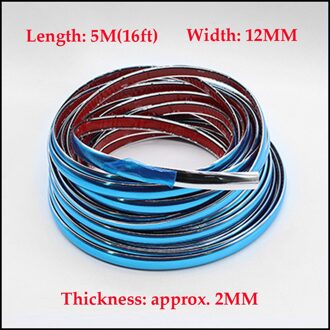 12Mm/16ft Auto Bumper Strip Adhesive Auto Helder Zilver Chrome Moulding Trim Voor Auto Producten Gereedschappen auto Accessoires
