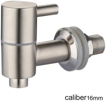 12Mm 16Mm Drank Wijn Vat Kraan Drinken Dispenser Tap Tap Water Roestvrij Staal Koffie Sap Kranen Zilver Kraan H03 T-16MM