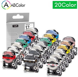 12mm Compatible Tape For Epson King Jim ST12KW SS12KW SC12RW SC12YW SC12BW SC12GW Printer Tape For LW-300 LW-400 label Maker