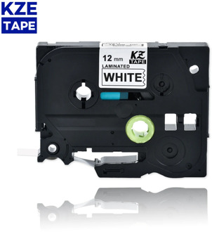 12mm Tze231 Black on White Laminated Label Tape Cassette Cartridge ribbon for p-touch label printers tze tape Tze-231 tze 231